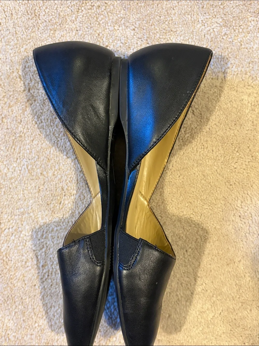 Naturalizer Black Pointed D'Orsay Flats